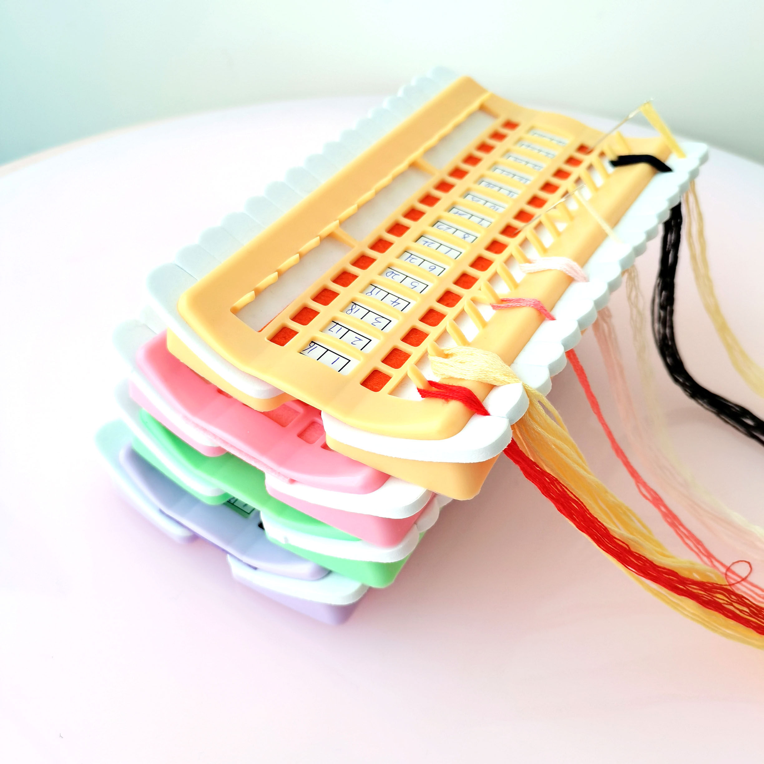 Embroidery cross stitch tool Cable machine line manager 30-bit can mark the color number needle plug winding line management tool is convenient