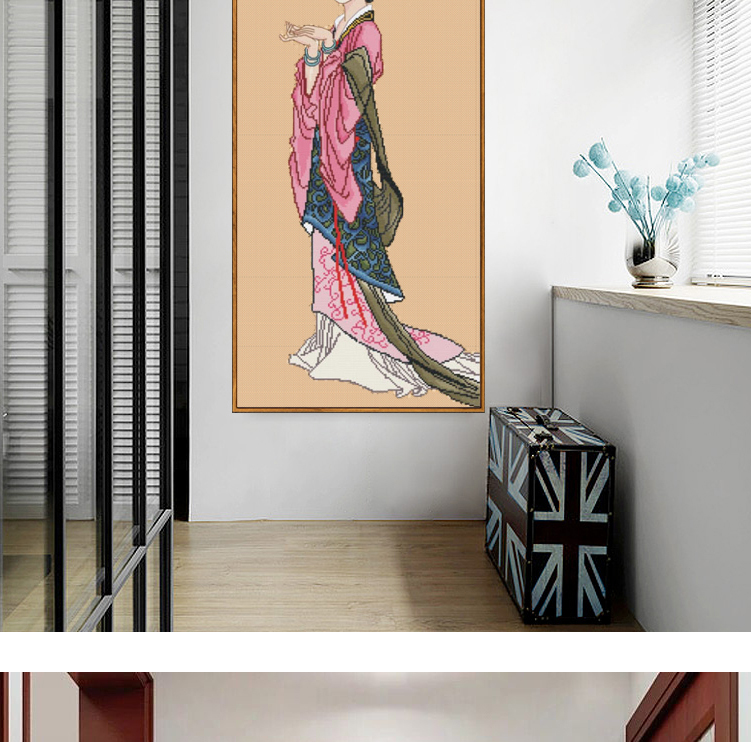 Mùa xuân 2019 khâu mới thêu khâu cổ Ladies vẻ đẹp nhỏ nhỏ thêu đơn giản nhỏ - Công cụ & phụ kiện Cross-stitch mẫu tranh thêu chữ thập