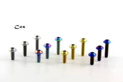 Cos Ti M6X15X20X25 Large umbrella head semicircular head inner plum blossom titanium alloy screw