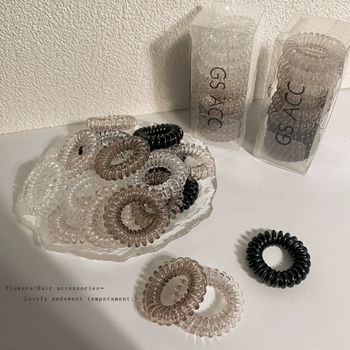 Высокий эластичный безвредный детский телефон, резинка для волос, не повреждает волосы, в корейском стиле, популярно в интернете