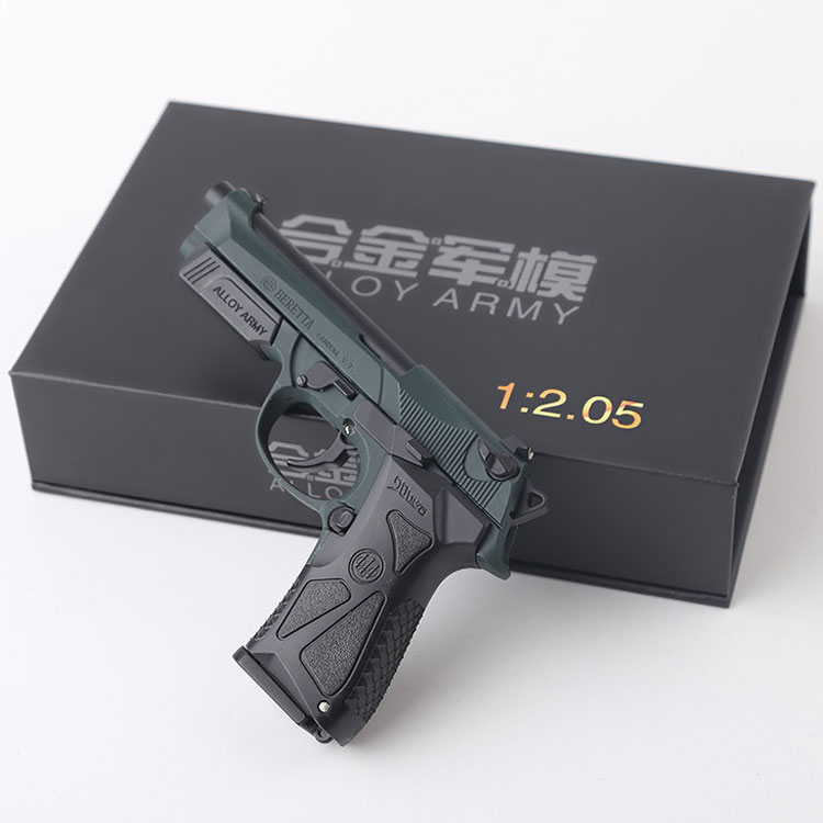 Alloy military model 1:2.05 Beretta m92a1 upgraded 90two all-metal shell ejection non-launchable model