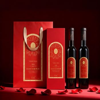 Jiangrui Arctic Red Ice Wine Red Wine Ice Wine Slightly Tipsy Fruit Wine Gift Box Set for New Year Celebration