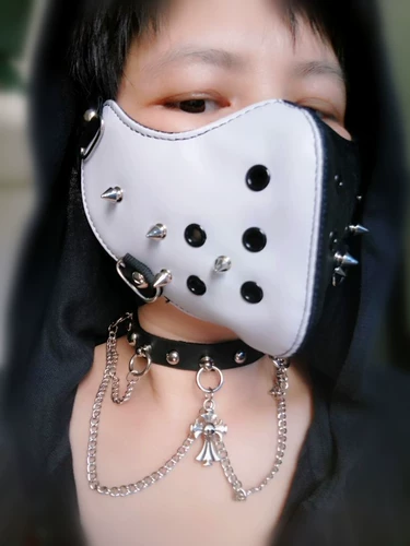 Трендовая неоновая медицинская маска в стиле хип-хоп, в стиле панк