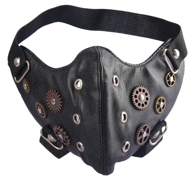 Steampoonk mechanical mask skeleton male cycle personality animation decoration PUNKMASK