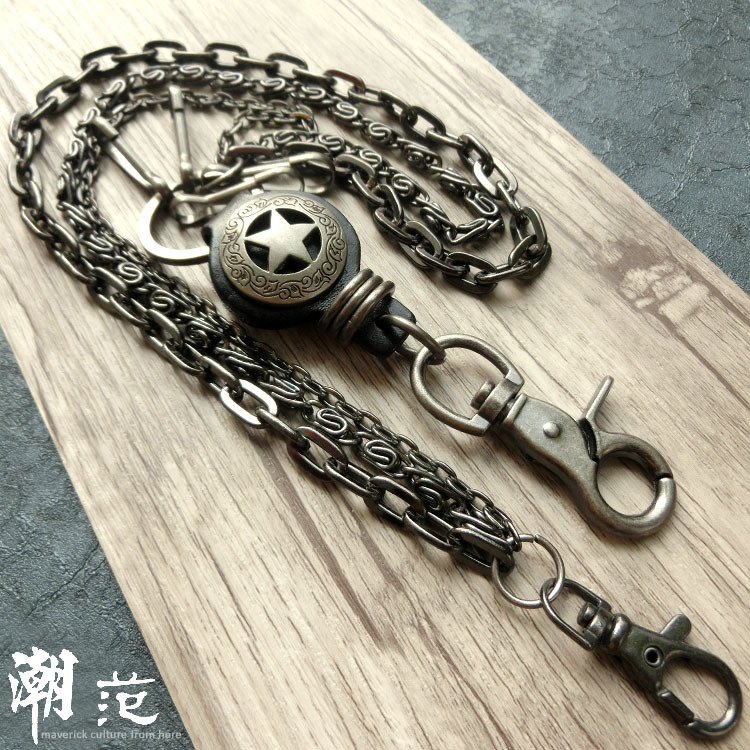 Trendy multifunctional metal waist chain Fashionista hip-hop pants chain Stage matching metal chain accessories