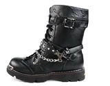 Черный мужской аниме, потому что Harley Hip Hip Hip -Hop Bar Steam Punk Punk Pranty Fashion Boots Chain Chain Tide Steel Cool Winter Chaine Chain