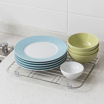 Kitchen stove anti-scalding heat insulation pot mat serving plate dish drain tray rack 304 stainless steel rectangle