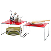 Taiwan Orange Two Suits Cabinet Containing Shelf South Korea Kitchen Rack Bowls Shelf Dorm Room Racks