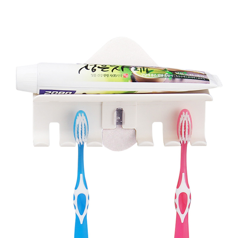 Taiwan's Scar-Free Toothbrush Rack Bathroom Toothbrush Cup Shelf