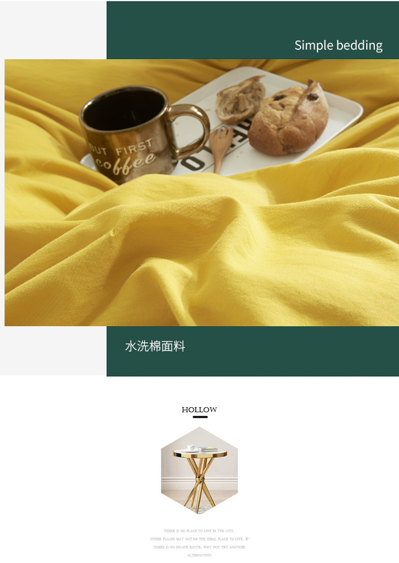 Bông gòn cotton bốn giường 笠 bông đơn giản chăn bông đơn giản bao gồm bộ đồ giường - Bộ đồ giường bốn mảnh chăn ga đẹp