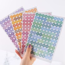 Young Artist O Hand Ledger The Same Stickers Colorful English Alphabet Digital Hand Ledger Stickers are cute self-glued hands