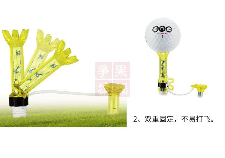 Phiên bản nâng cấp Móng golf từ tính tự động thiết lập lại golf Tee 7CM gỗ cực bóng tất tay chống nắng