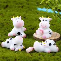 Cute cow zodiac doll child baby toy birthday gift dessert table baking cake decoration