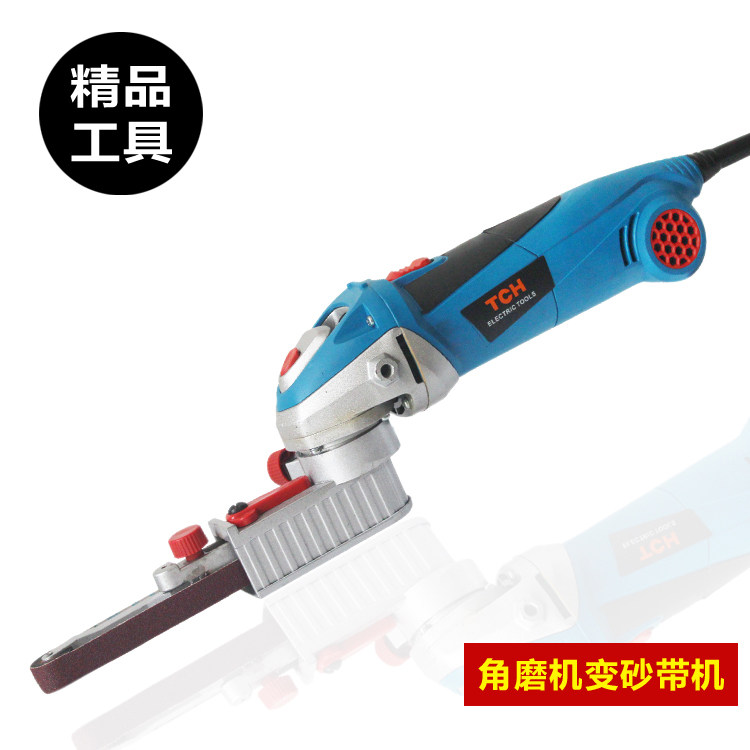 Multifunctional Corner Grinding Transfer Sand Belt Machine Home Metal Polishing Machine Woodwork Sandpaper Mill Endless Belt Machine Sand Belt