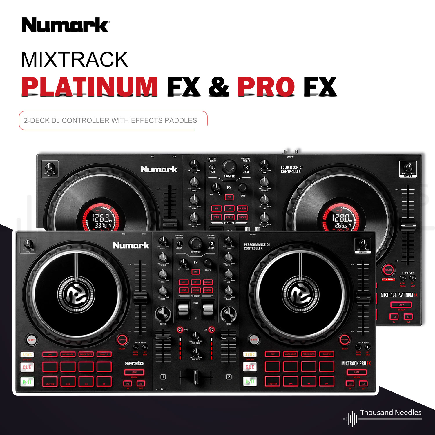 Numark Mixtrack Pro/Platinum FX DJターンテーブルコントローラー デジタルエフェクト