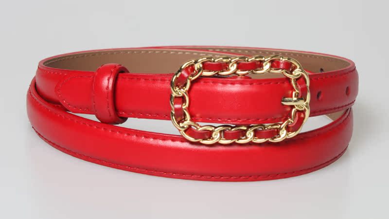 Ceinture Tissée De Forme Concave En Cuir De Vache À La Mode En Gros display picture 8