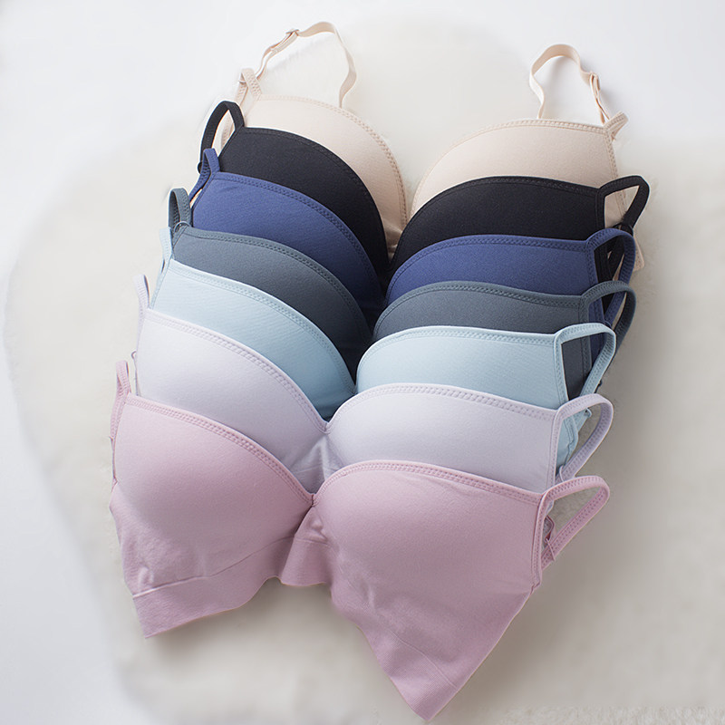 性感深V收副乳上托加厚无钢圈聚拢文胸无痕调整型内衣女