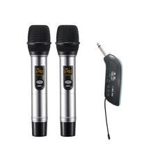 Micro high - end external one - drag two - U wireless microphone anti - interference U - section wireless microphone