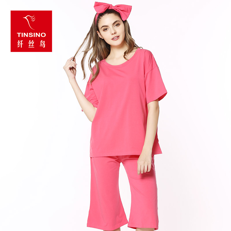 Pyjama pour femme TINSINO    en Coton à manchon moyen - Ref 2993833 Image 1