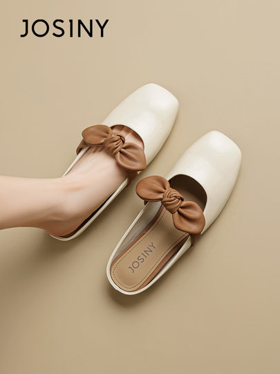 Zhuoshini Women's Half-Slippers 2025 Outdoor Sandals Summer New Mary Jane Shoes Lazy Soft-Soled Sandals