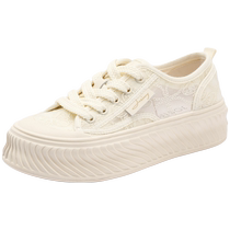 Zhuoshini mesh breathable white shoes for women 2024 summer new style new Chinese style lace casual fisherman sneakers
