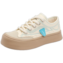 Zhuoshini big-head canvas shoes 2024 new spring and autumn niche thick-soled bread shoes college style casual breathable sneakers