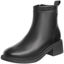 Zhuoshini Womens Boots 2024 Womens Shoes Chelsea Boots Womens Autumn and Winter Ankle Boots Chimney Boots New Martin Boots Small Short Boots