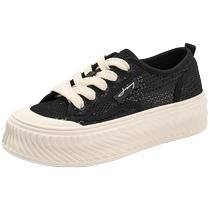 Zhuoshini Xiaoxiangfeng white shoes womens shoes 2024 new autumn flat fisherman shoes mesh shoes breathable mesh canvas shoes