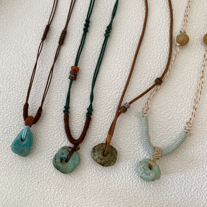 New Arrival: Original Design Natural Turquoise Necklace and Turquoise Pendant New Arrival: Original Design Natural Turquoise Necklace and Turquoise Pendant