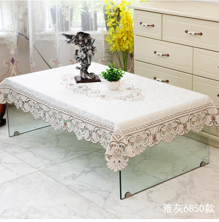 Khăn trải bàn châu Âu khăn trải bàn khăn trải bàn khăn trải bàn đệm đặt cao cấp thêu hình chữ nhật bàn cà phê vải thêu khăn trải bàn nhà hàng