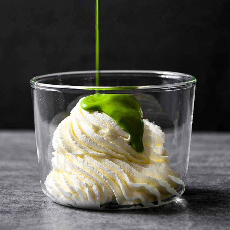 Heat Resistant Glass Pudding Cup Steamed Egg Bowl Dessert Small Bowl Cake Bowls MousSnow Cup Baking Microwave Oven Apply