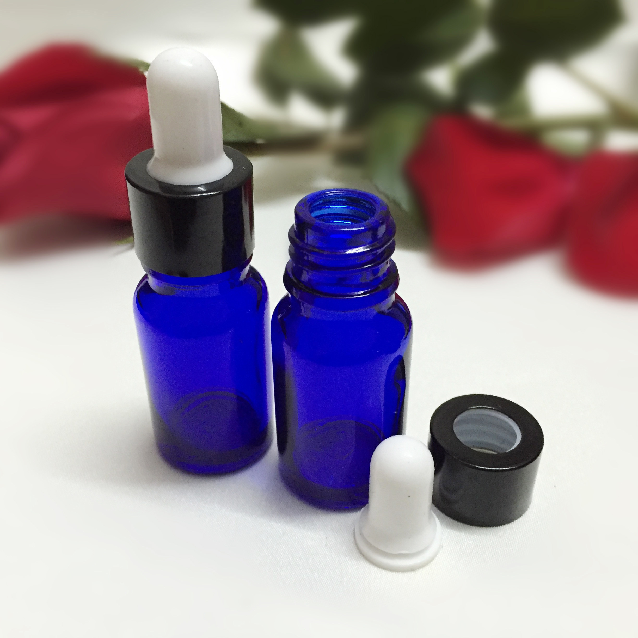 10ml essential oil glass bottle Rose pure dew packaging with bottle glyceric acid empty bottle drop tube small pill bottle