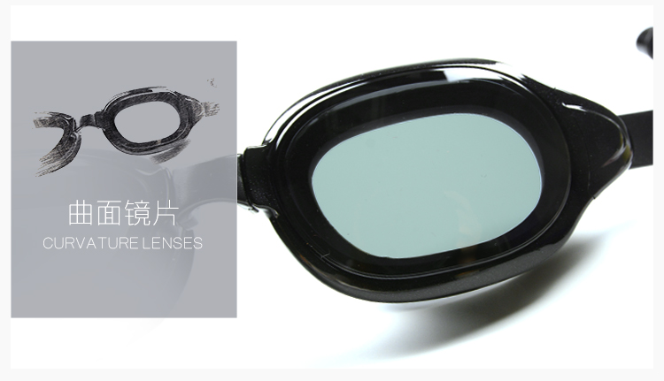 Kính râm sang trọng Li Xiaofan chống nước cho nữ có thể điều chỉnh gương chống sương mù với kính bơi thoải mái unisex - Goggles kính bơi phoenix pn 401