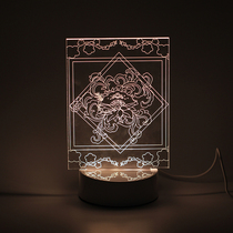 (sword net 3 genuine people authorized) sword three perimeter full gate logos LED night light table lamp