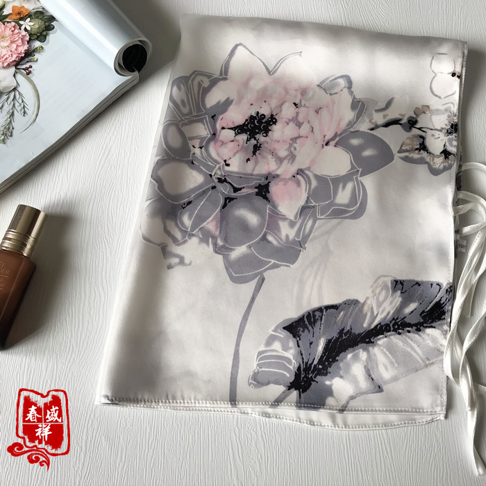 Summer cool and beautiful silk pillow cover printed mulberry silk thickened 16 momme