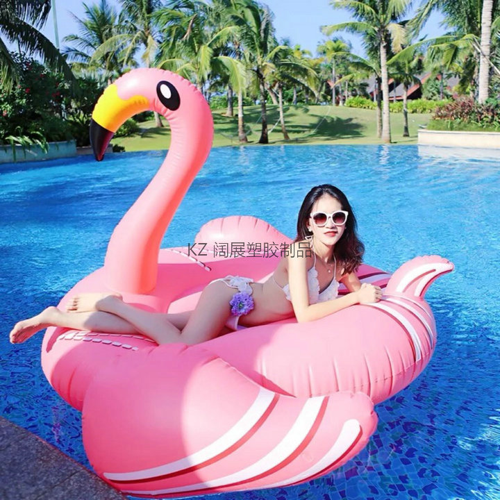 Adult Inflatable Flamingo Float, Extra Large 190cm, Yellow-Billed, Long-Necked Flamingo Float Bed