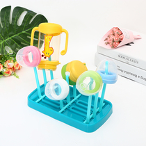 Japanese-style foldable portable baby bottle drain rack Water cup bracket Small dustproof upside down creative home out