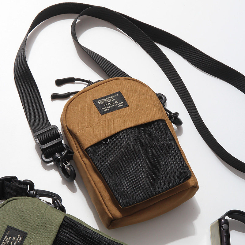 Guochao preferred SHOULDER BAG tooling wind waterproof 100 lap single shoulder inclined satchel bag for men's leisure mobile phone