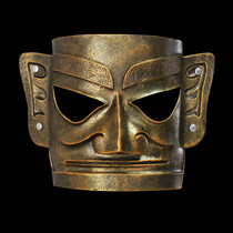 The Halloween Sanxingduong National Wind Retro Web Red Costume Show to Blame Prom Party China Wind Resin Mask