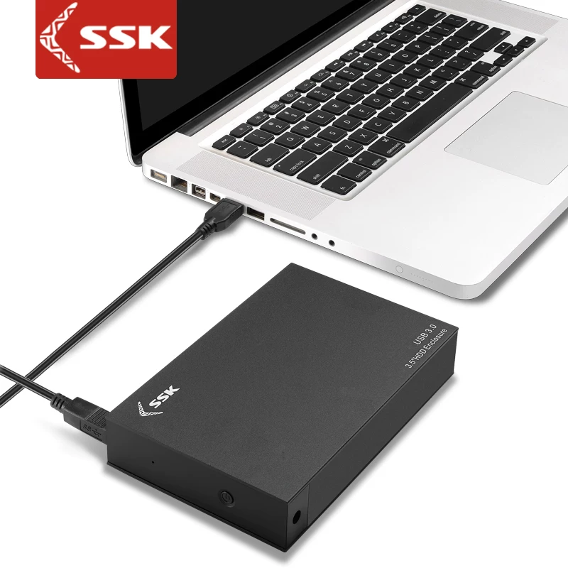 SSK HE-G3000 3.5-дюймовый SATA последовательный порт к USB3.0 металлический корпус внешний мобильный жесткий диск