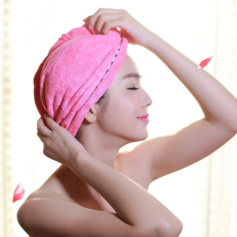 Home Butler Thickened Water Suction Bath Cap Polished Hair Speed Dry Towel Wrap Headscarf Super Absorbent Dry Hair Towel Dry Hair Hat