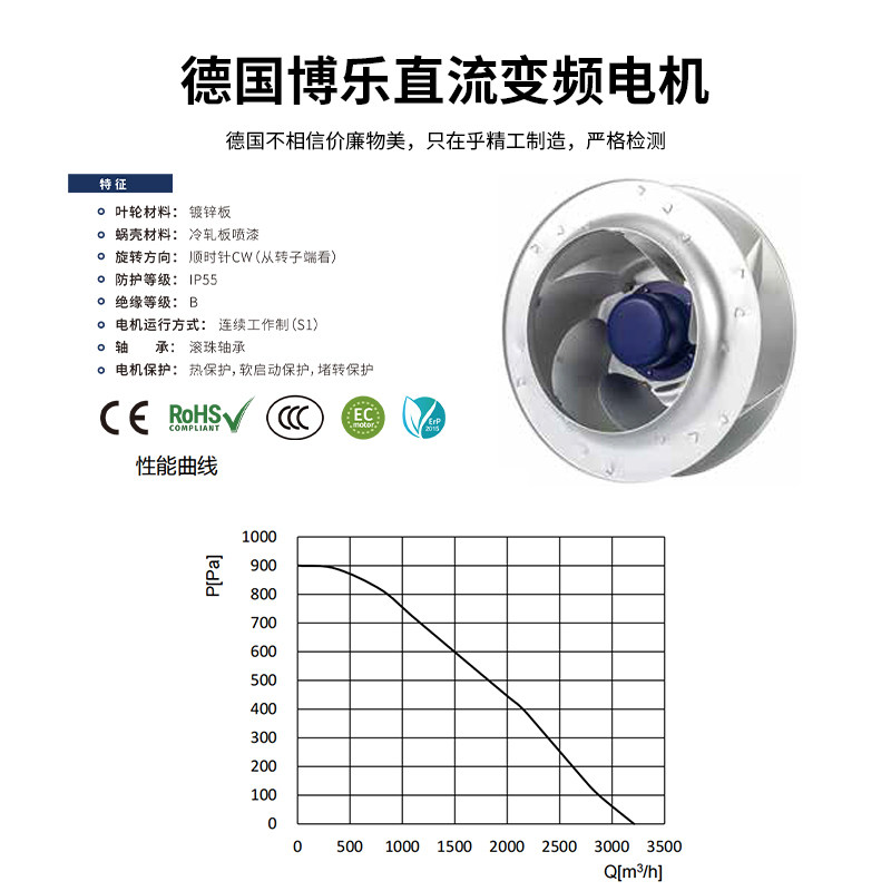 Commercial Fresh Air Fan 2600 Large Air Volume Silent Outdoor Fresh Air System Household Wall-Mounted Fresh Air Exhaust Fan Negative Pressure