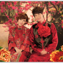 Xiuhe clothing rental Chinese style wedding dress wedding gown robe horse jacket toasting dress show kimono ancient costume dragon and phoenix jacket rental