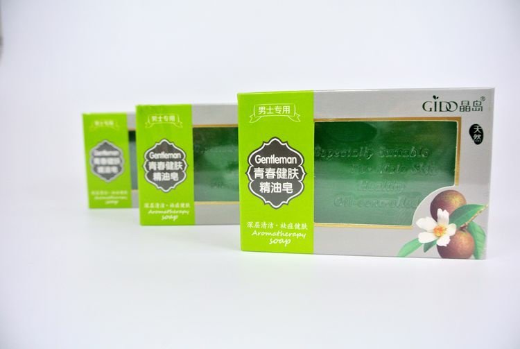 Jingdao Giới trẻ Xà phòng da dầu xà phòng * 3 Xà phòng làm sạch tắm rửa mặt nhẹ nhàng rửa mặt chính hãng - Tinh dầu điều trị tinh dầu xạ hương