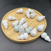 Emerald A goods small plinth jade pendant necklace with pendant DIY handmade accessories Flu jade pendant son car hanging bag hanging