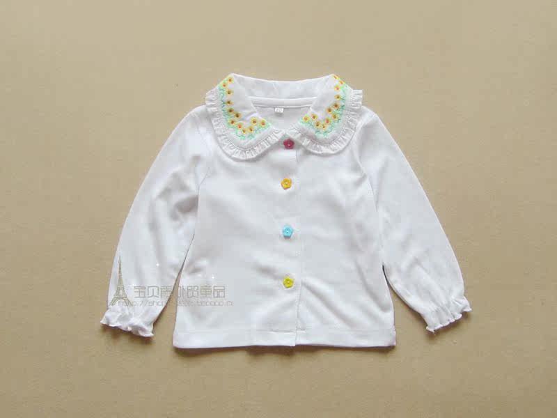 Chemise fille à manche longue en coton - Ref 2086901 Image 3