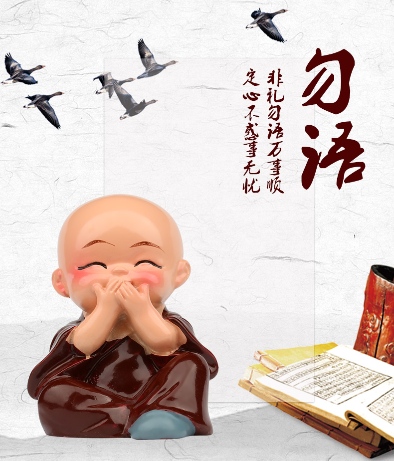 Trang trí xe cung cấp xe nhỏ búp bê dễ thương dễ thương phim hoạt hình mini vài búp bê gốm trang trí lắc đầu trang trí nội thất ô tô