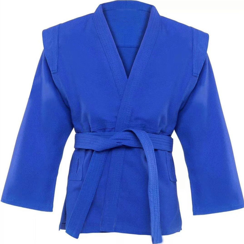 Sambo suit Sambo suit men and women's same red and blue children's fight training match to wear with good toughness and breathable sweat