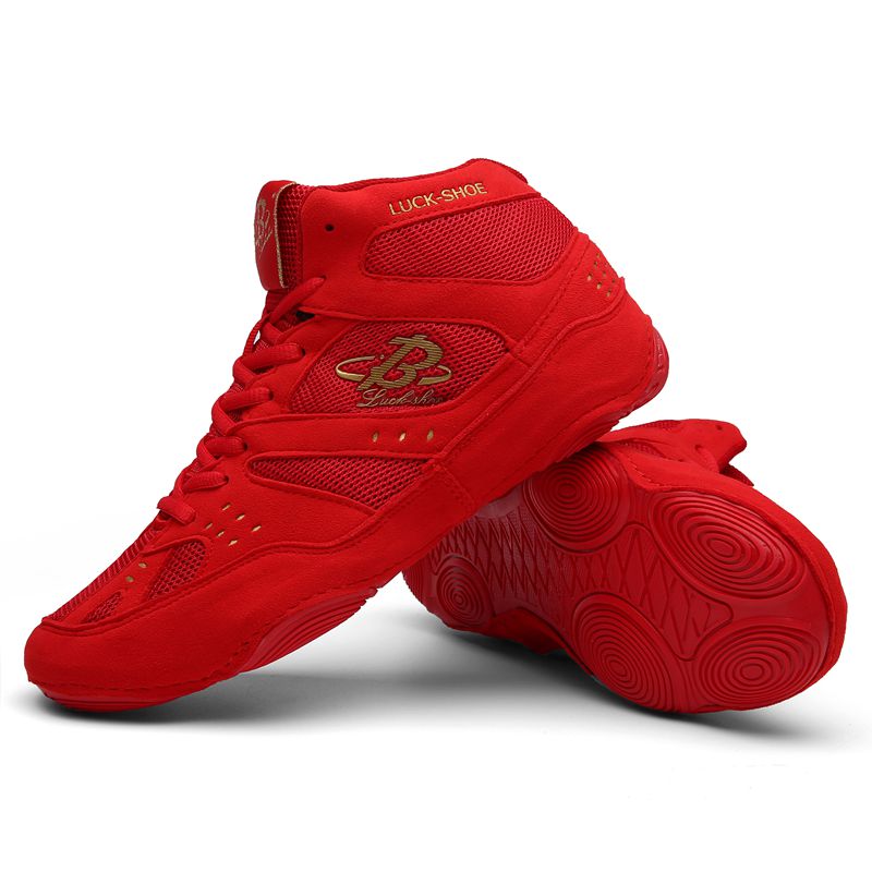 Wrestling shoes Sanda shoes boxing shoes Tuan strike fighting shoes breathable non-slip men and women with the same style