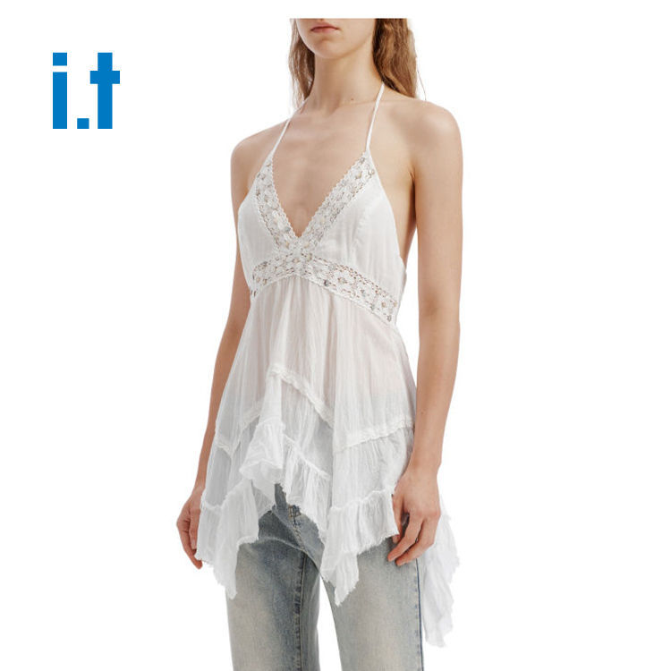 Bdg Fashionable and Sexy Lace-Trimmed Halter Neck Tank Top for Women, Spring/Summer 26, Authentic It Brand Bdg Fashionable and Sexy Lace-Trimmed Halter Neck Tank Top for Women, Spring/Summer 26, Authentic It Brand